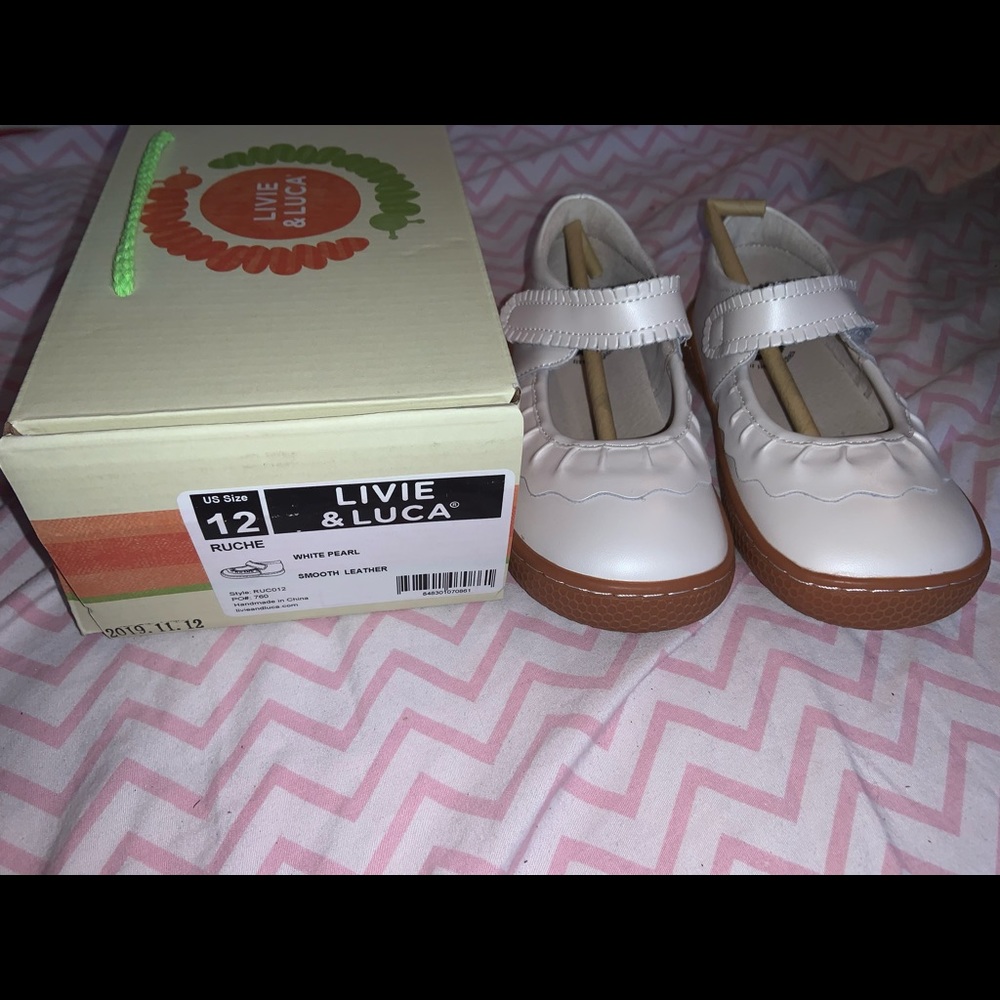 Livie and Luca pearl white rouche